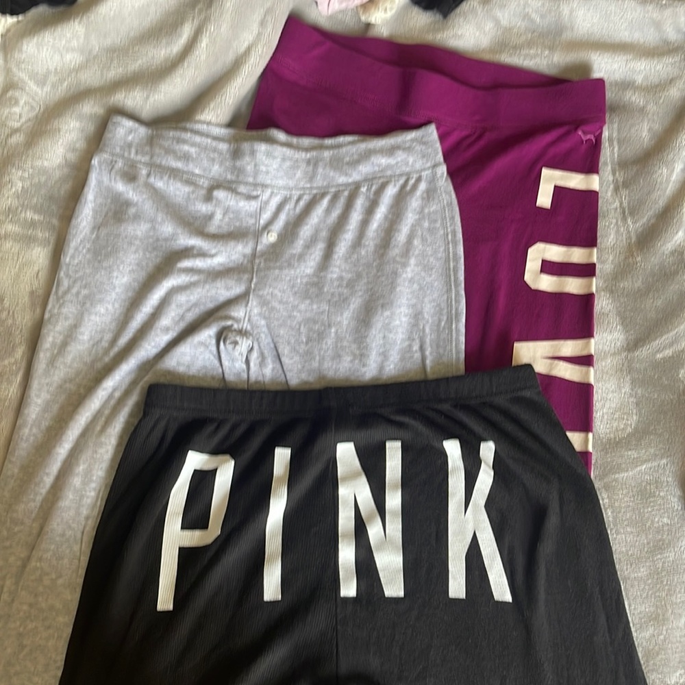 Set of 3 Victoria secret pj .
